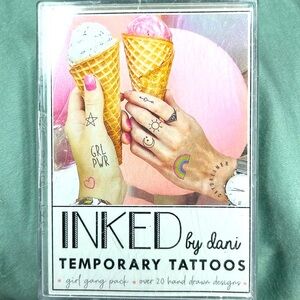 3/$15🍄NWOT Inked Temporary Tattoos, Girl Gang Pack